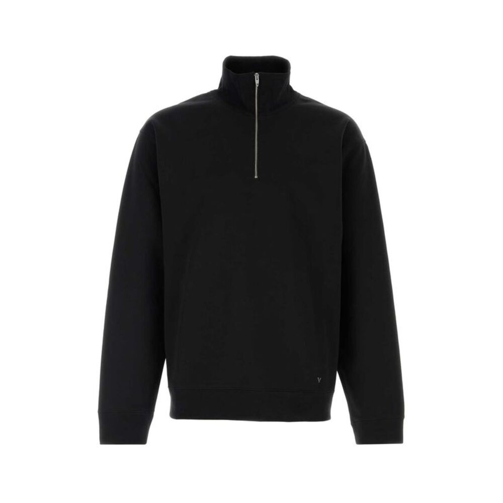Valentino Garavani Men Black Cotton Blend Sweatshirt